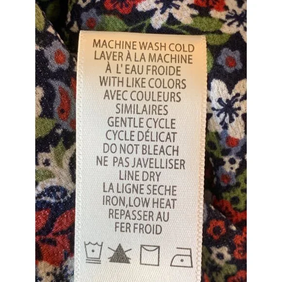 Max Studio Womens Floral Smock Granny Maxi Dress Size M Ditsy 8048 NWT Tiered - Picture 10 of 13